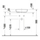 Duravit Sivida Console Vasque 128x50 cm, blanc mat soyeux