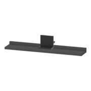 Duravit Sivida Étagère Miroir 65x65x3,6 cm, graph ma, mont., noir