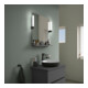 Duravit Sivida Étagère Miroir 65x65x3,6 cm, graph ma, mont., noir