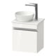 Duravit Sivida Meuble sous lavabo mural 40x44x32,5 cm, porte, chrome, droite, blanc brillant-1