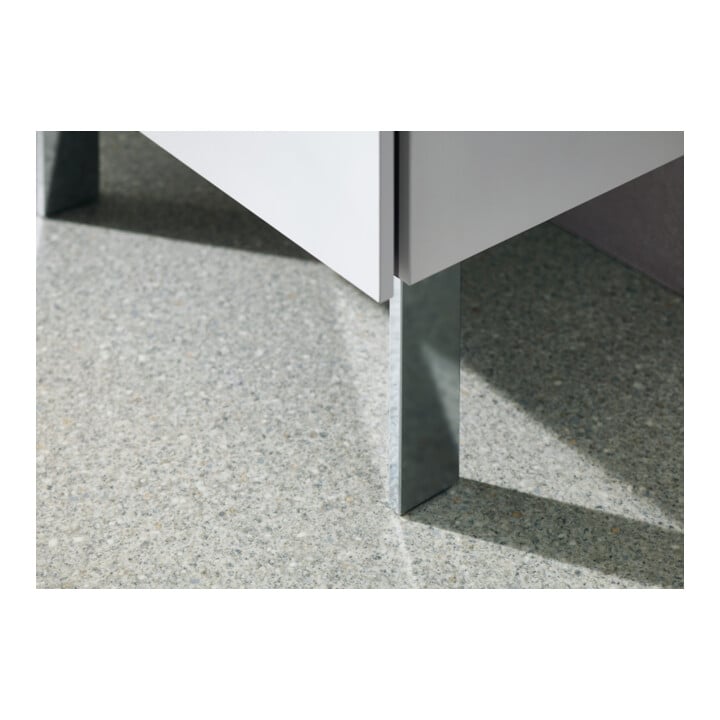 Duravit Sockelfuß 15,2x4,4x1cm, chrom, 2 Stück