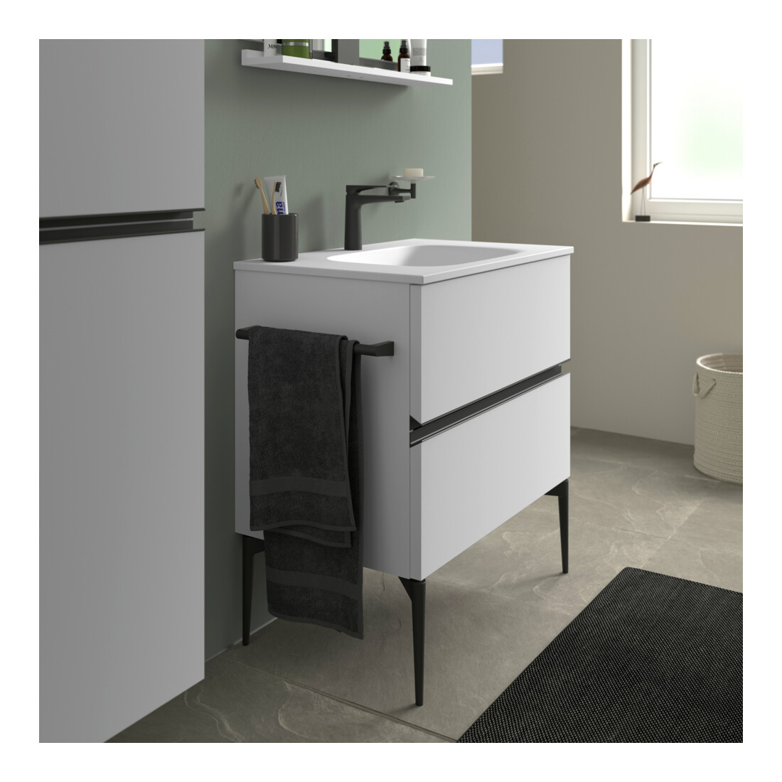 Duravit Sockelfuß Sivida 4 F., boden, f Waschtischunterschrank, sw