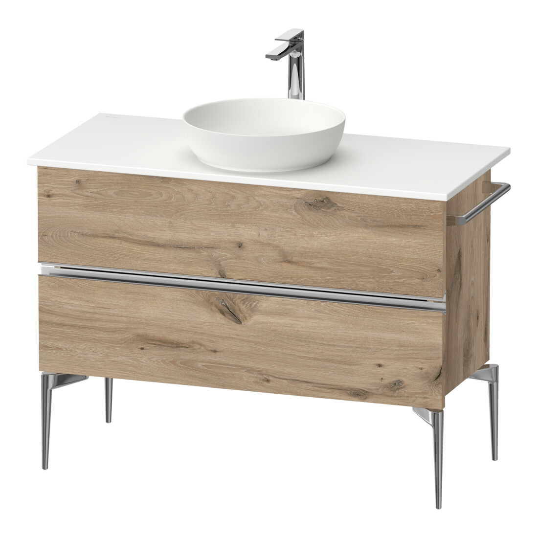 Duravit Sous-meuble console au sol Sivida 104,5x54,8x47,5 cm, E Marbre, 2 tiroirs, G c