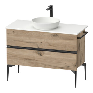 Duravit Sous-meuble console au sol Sivida 104,5x54,8x47,5 cm, E Marm, 2 SBK, Couleur noire