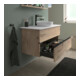 Duravit Sous-meuble console au sol Sivida 104,5x54,8x47,5 cm, E Marm, 2 SBK, Couleur noire