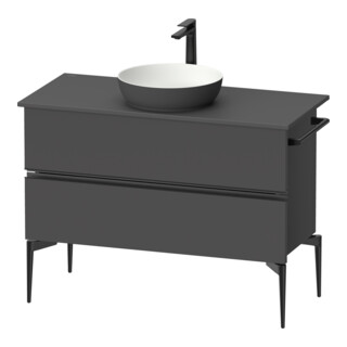 Duravit Sous-meuble console au sol Sivida 104,5x54,8x47,5 cm, gris m, 2 SBK, Gr. sw