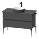 Duravit Sous-meuble console au sol Sivida 104,5x54,8x47,5 cm, gris m, 2 SBK, Gr. sw-1