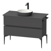 Duravit Sous-meuble console au sol Sivida 104,5x54,8x47,5 cm, gris m, 2 SBK, Gr. sw