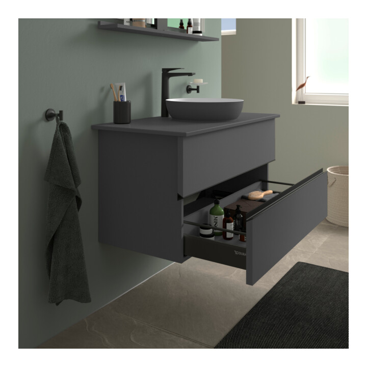 Duravit Sous-meuble console au sol Sivida 104,5x54,8x47,5 cm, gris m, 2 SBK, Gr. sw