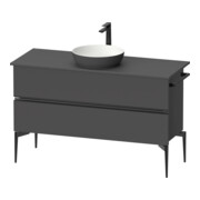 Duravit Sous-meuble console au sol Sivida 124,5x54,8x47,5 cm, gris m, 2 SBK, Gr. sw-1