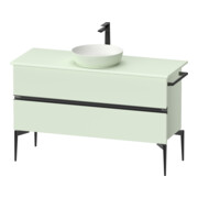 Duravit Sous-meuble console au sol Sivida 124,5x54,8x47,5 cm, vert m, 2 SBK, Gr. sw