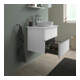 Duravit Sous-meuble console au sol Sivida 64,5x54,8x47,5cm, blanc mat, 2 tiroirs, grand chr