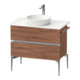 Duravit Sous-meuble console au sol Sivida 84,5x54,8x47,5 cm, N N, 2 tiroirs, Gr. chr-1