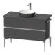 Duravit Sous-meuble console de lavabo au sol Sivida 104,5x54,8x47,5 cm, gris, 2 tiroirs, G c-1