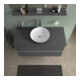 Duravit Sous-meuble console de lavabo au sol Sivida 104,5x54,8x47,5 cm, gris, 2 tiroirs, G c