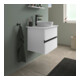 Duravit Sous-meuble console de lavabo au sol Sivida 64,5x54,8x47,5 cm, blanc mat, 2 tiroirs, taille S
