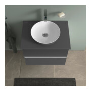 Duravit Sous-meuble console de lavabo au sol Sivida 64,5x54,8x47,5 cm, gris, 2 tiroirs, G chr-5