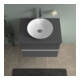 Duravit Sous-meuble console de lavabo au sol Sivida 64,5x54,8x47,5 cm, gris, 2 tiroirs, G chr