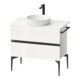 Duravit Sous-meuble console de lavabo au sol Sivida 84,5x54,8x47,5cm, blanc, 2 tiroirs, taille sw
