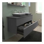 Duravit Sous-meuble console de lavabo au sol Sivida gris m, 131,5x54,8x47,5cm, 2 SBK, Gr. chr-5