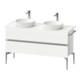 Duravit Sous-meuble console de lavabo au sol Sivida w m, 131,5x54,8x47,5 cm, 2 SBK, chromé-1