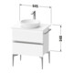 Duravit Sous-meuble console posé au sol Sivida 64,5x54,8x47,5cm, 2 tiroirs, noir mat