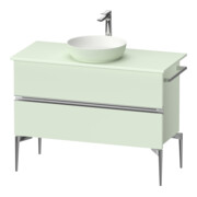 Duravit Sous-meuble console pour lavabo au sol Sivida 104,5x54,8x47,5 cm, vert m, 2 tiroirs, G c-1