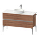 Duravit Sous-meuble console Sivida 124,5x54,8x47,5 cm, N N, 2 tiroirs, G chr-1