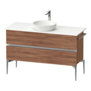 Duravit Sous-meuble console Sivida 124,5x54,8x47,5 cm, N N, 2 tiroirs, G chr-1
