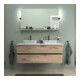 Duravit Sous-meuble console Sivida E Ma., 131,5x54,8x47,5 cm, 2 tiroirs, noir mat