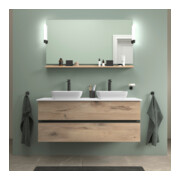 Duravit Sous-meuble console Sivida E Ma., 131,5x54,8x47,5 cm, 2 tiroirs, noir mat-2