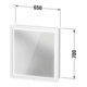 Duravit Spanplattenschraube mit Türanschlag L-Cube 65x15,5x70cm, LED, w, An re, graph ma