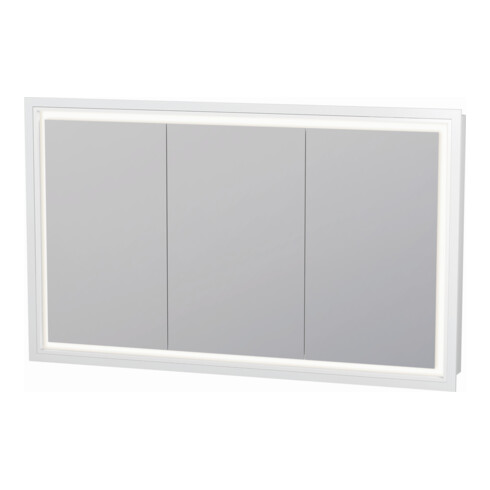 Duravit Spanplattenschraube mit Türanschlag L-Cube LED, 120x70x15,5cm, graphit matt