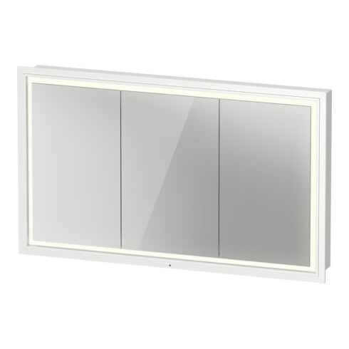 Duravit Spanplattenschraube mit Türanschlag L-Cube LED, 120x70x15,5cm, weiß matt