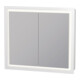 Duravit Spanplattenschraube mit Türanschlag L-Cube LED, 80x70x15,5cm, graphit matt-1