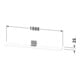 Duravit Spiegel-Ablage Sivida 105x65x3,6cm, graph ma, mont., sw