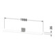 Duravit Spiegel-Ablage Sivida 105x65x3,6cm, graph ma, montiert, chrom