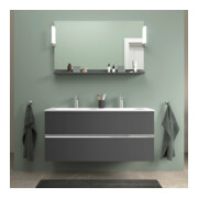 Duravit Spiegel-Ablage Sivida 125x65x3,6mm, graph ma, montiert, chrom-5