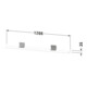 Duravit Spiegel-Ablage Sivida 125x65x3,6mm, graph ma, montiert, chrom