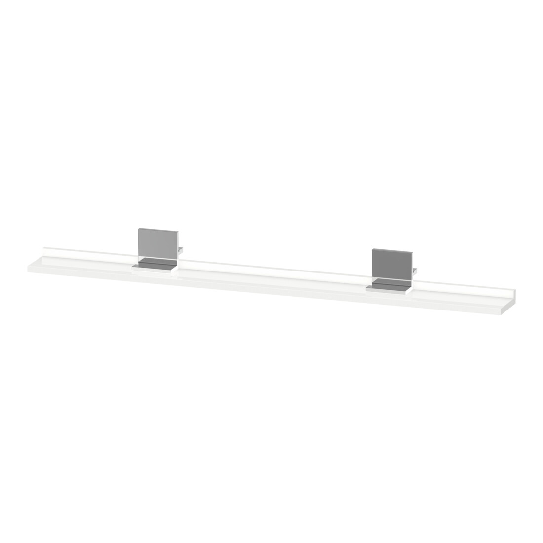 Duravit Spiegel-Ablage Sivida 125x65x3,6mm, we. hgl, montiert, chrom