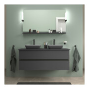 Duravit Spiegel-Ablage Sivida 133x65x3,6mm, graph ma, mont., sw-4