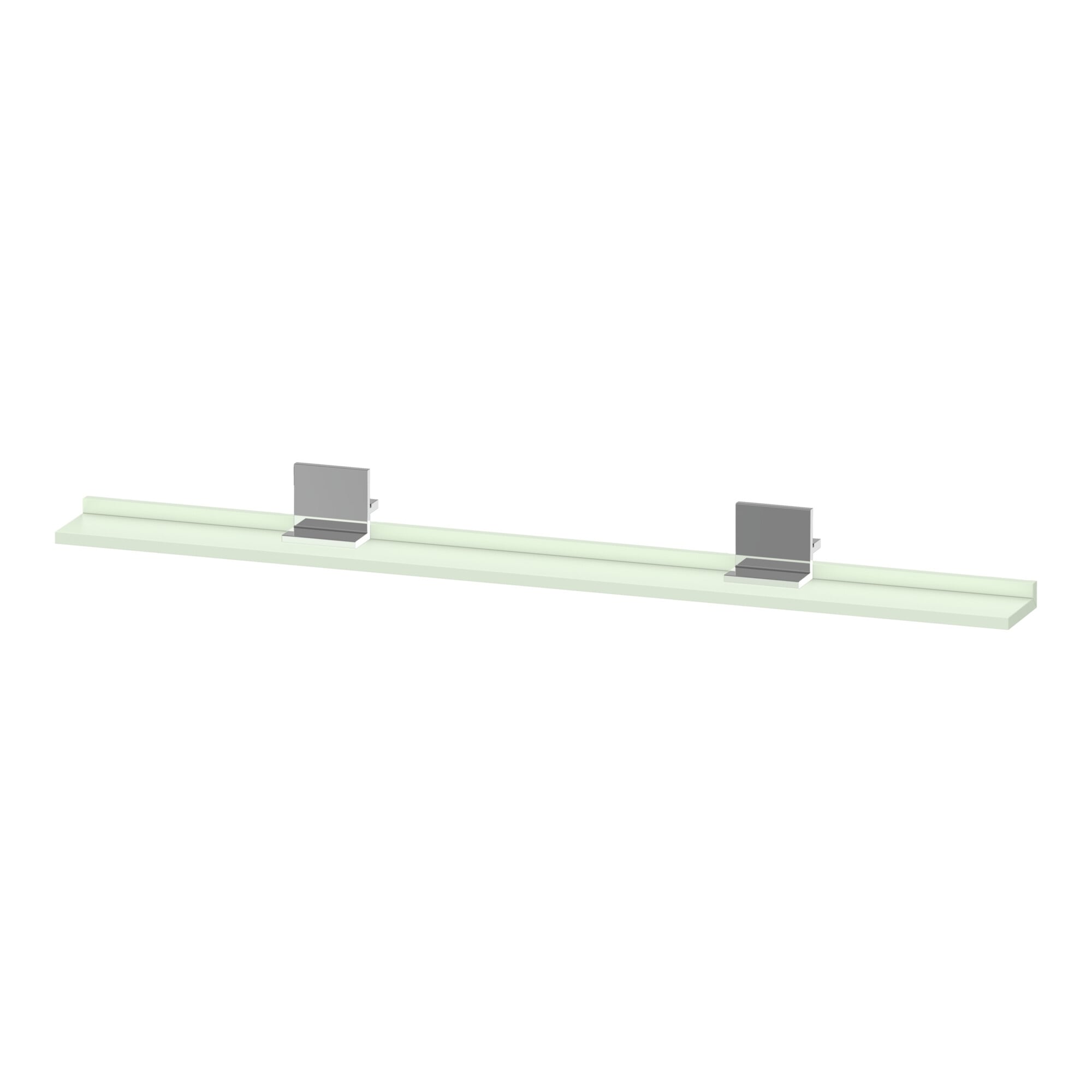 Duravit Spiegel-Ablage Sivida 133x65x3,6mm, grün Matt, montiert, chrom