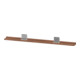 Duravit Spiegel-Ablage Sivida 133x65x3,6mm, Nussb Nat, montiert, chrom-1