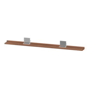 Duravit Spiegel-Ablage Sivida 133x65x3,6mm, Nussb Nat, montiert, chrom