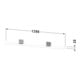 Duravit Spiegel-Ablage Sivida 133x65x3,6mm, we. hgl, montiert, chrom-3