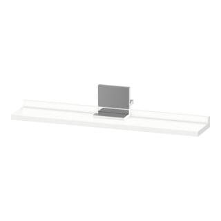 Duravit Spiegel-Ablage Sivida 65x65x3,6cm, Weiß Matt, montiert, chrom