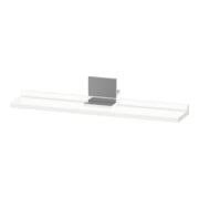 Duravit Spiegel-Ablage Sivida 65x65x3,6cm, Weiß Matt, montiert, chrom
