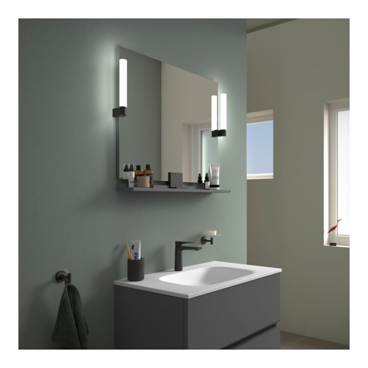 Duravit Spiegel-Ablage Sivida 85x65x3,6cm, graph ma, mont., sw