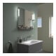 Duravit Spiegel-Ablage Sivida 85x65x3,6cm, graph Matt, montiert, chrom