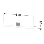 Duravit Spiegel-Ablage Sivida 85x65x3,6cm, Nussb Nat, mont., sw-3
